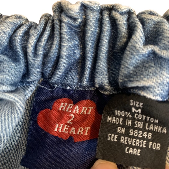 Heart 2 Heart Vintage Wide Leg Drawstring Carpenter Jeans NWT - Picture 6 of 7